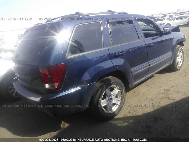 1J4GR48K56C259229 - 2006 JEEP GRAND CHEROKEE LAREDO/COLUMBIA/FREEDOM BLUE photo 4