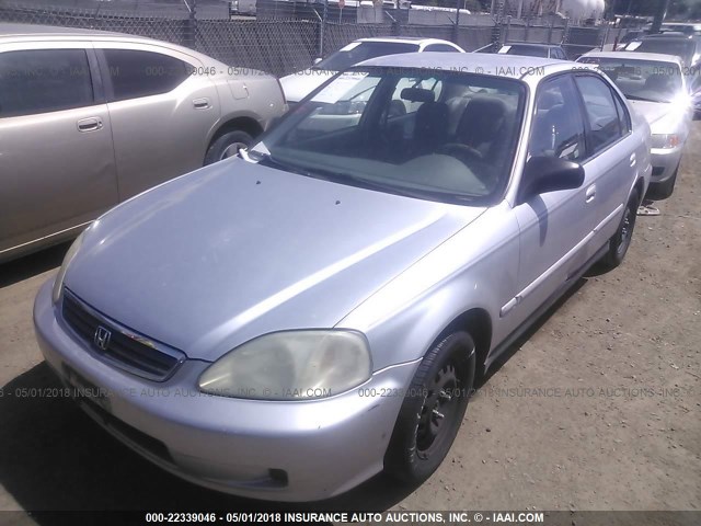 2HGEJ6619YH549873 - 2000 HONDA CIVIC SE SILVER photo 2