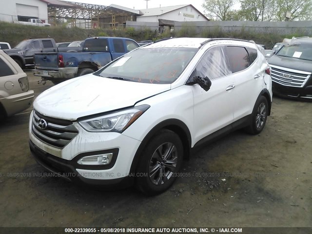 5XYZU3LB1GG334018 - 2016 HYUNDAI SANTA FE SPORT  WHITE photo 2