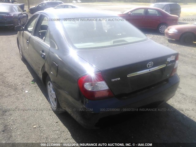 4T1BF32K72U523918 - 2002 TOYOTA CAMRY LE/XLE/SE შავი ფოტო 3