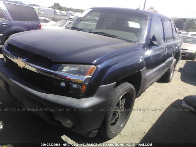 3GNEC12Z25G154461 - 2005 CHEVROLET AVALANCHE C1500 BLUE photo 2