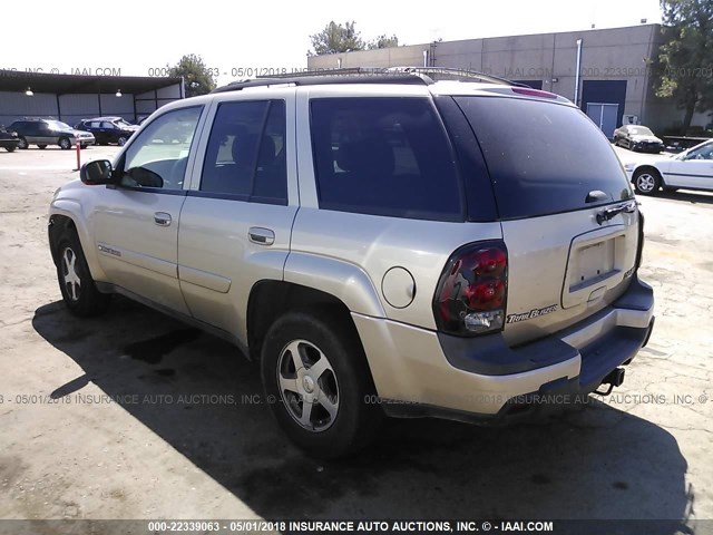 1GNDT13S742377289 - 2004 CHEVROLET TRAILBLAZER LS/LT GOLD photo 3