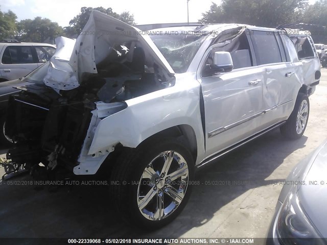 1GYS4KKJ5GR454680 - 2016 CADILLAC ESCALADE ESV PLATINUM თეთრი ფოტო 2