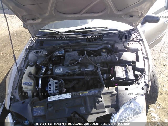 1G1JF524827266191 - 2002 CHEVROLET CAVALIER LS GOLD photo 10