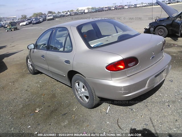 1G1JF524827266191 - 2002 CHEVROLET CAVALIER LS GOLD photo 3