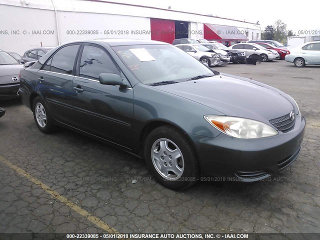 4T1BF32K12U538284 - 2002 TOYOTA CAMRY LE/XLE/SE მწვანე ფოტო 1