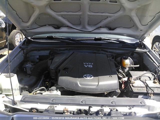 5TEUU42N08Z499268 - 2008 TOYOTA TACOMA ACCESS CAB Անհայտ լուսանկար 10