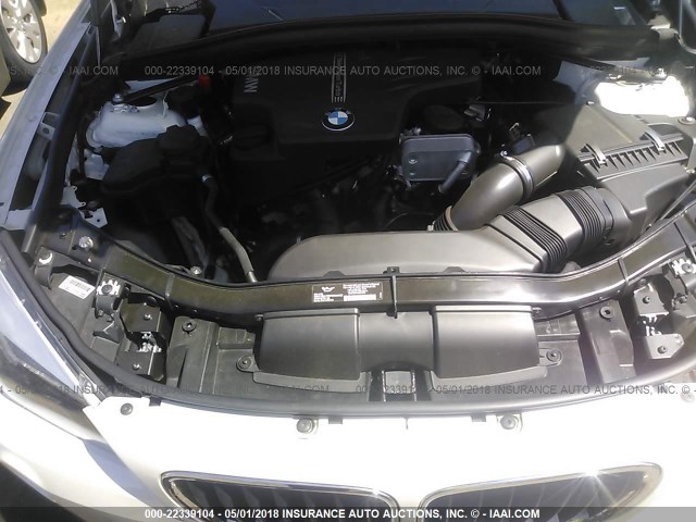 WBAVM1C50EVW48131 - 2014 BMW X1 SDRIVE28I WHITE photo 10