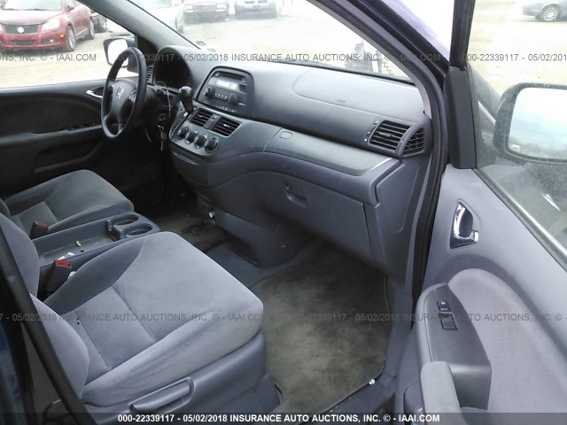 5FNRL38276B114562 - 2006 HONDA ODYSSEY LX BLUE photo 5