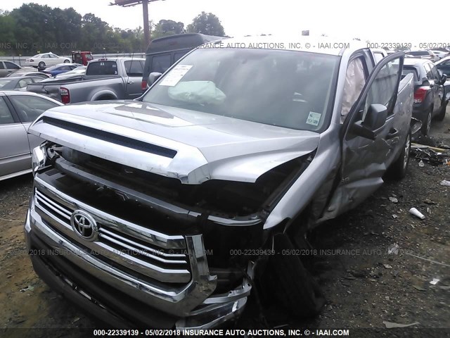 5TFRM5F15GX097075 - 2016 TOYOTA TUNDRA DOUBLE CAB SR/SR5 SILVER photo 6