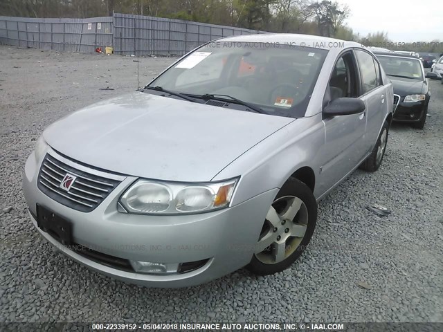 1G8AL58F67Z150020 - 2007 SATURN ION LEVEL 3 SILVER photo 2