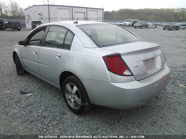 1G8AL58F67Z150020 - 2007 SATURN ION LEVEL 3 SILVER photo 3