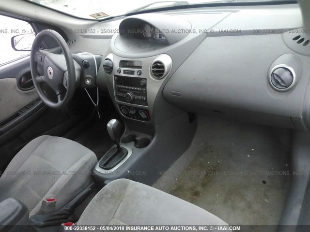 1G8AL58F67Z150020 - 2007 SATURN ION LEVEL 3 SILVER photo 5