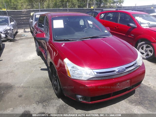 1FAHP36N89W133835 - 2009 FORD FOCUS SES RED photo 1