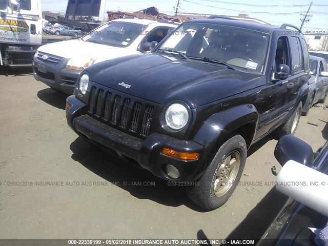 1J4GL58K93W536501 - 2003 JEEP LIBERTY LIMITED BLACK photo 2