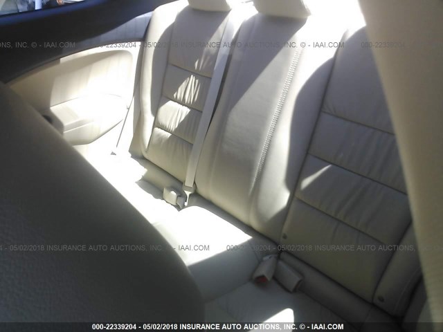 1HGCS22899A000352 - 2009 HONDA ACCORD EXL GRAY photo 8