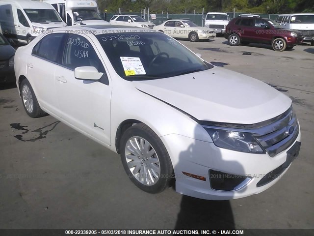 3FADP0L39BR113618 - 2011 FORD FUSION HYBRID WHITE photo 1