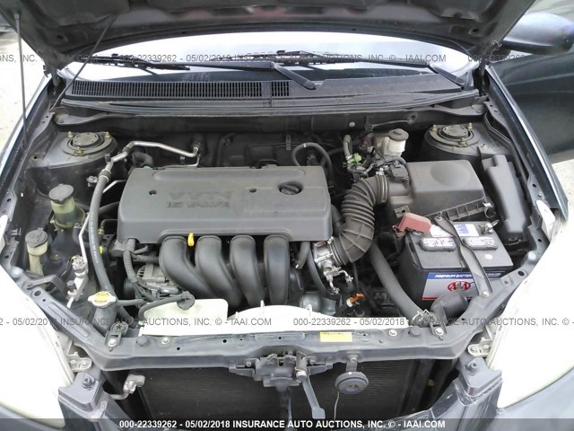 2T1KR32E65C399678 - 2005 TOYOTA COROLLA MATRIX XR BLACK photo 10