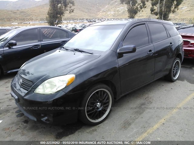 2T1KR32E65C399678 - 2005 TOYOTA COROLLA MATRIX XR BLACK photo 2