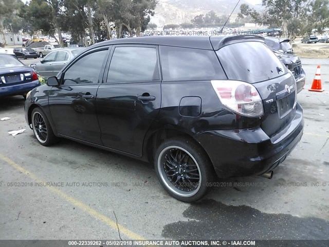 2T1KR32E65C399678 - 2005 TOYOTA COROLLA MATRIX XR BLACK photo 3