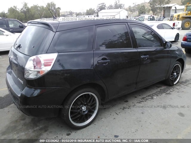 2T1KR32E65C399678 - 2005 TOYOTA COROLLA MATRIX XR BLACK photo 4