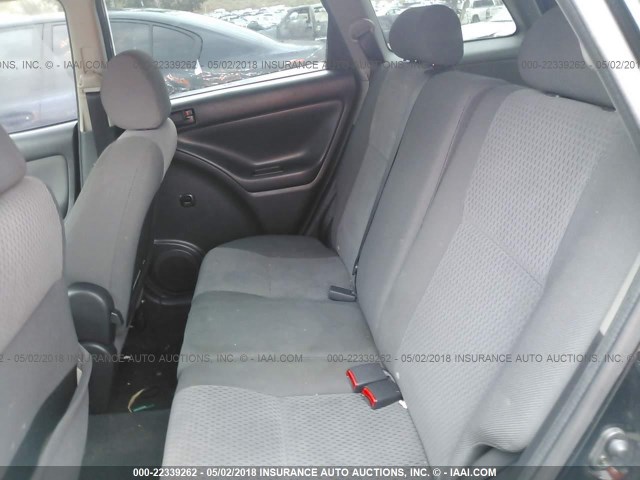 2T1KR32E65C399678 - 2005 TOYOTA COROLLA MATRIX XR BLACK photo 8