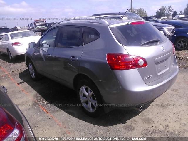 JN8AS58V88W108147 - 2008 NISSAN ROGUE S/SL GRAY photo 3