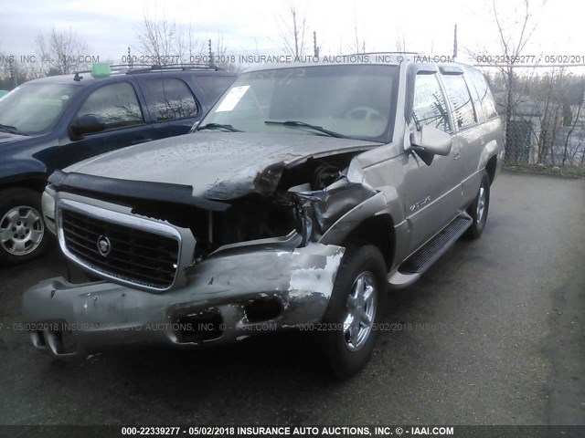 1GYEK63R9YR204570 - 2000 CADILLAC ESCALADE LUXURY Braun Foto 2