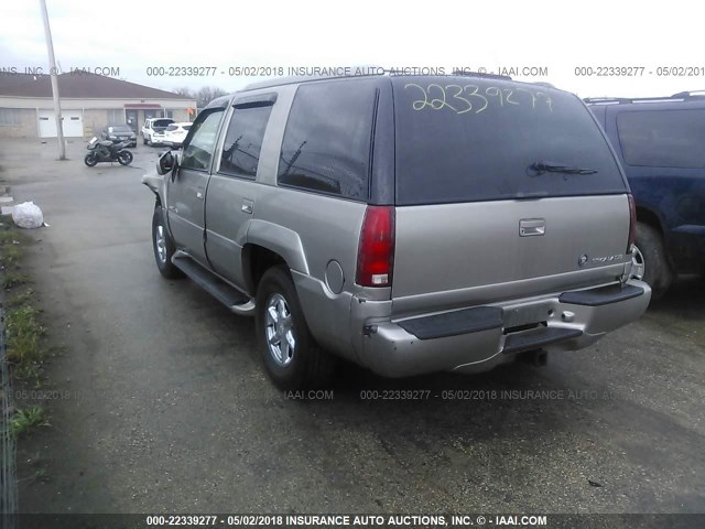 1GYEK63R9YR204570 - 2000 CADILLAC ESCALADE LUXURY TAN photo 3