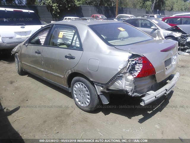 1HGCM56137A179199 - 2007 HONDA ACCORD VALUE GOLD photo 3