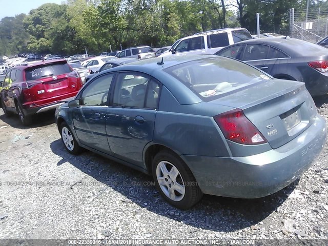 1G8AJ55F07Z120523 - 2007 SATURN ION LEVEL 2 TEAL photo 3