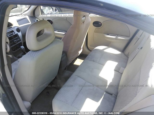 1G8AJ55F07Z120523 - 2007 SATURN ION LEVEL 2 TEAL photo 8