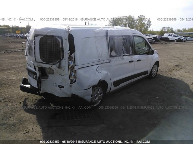 NM0LS7F78E1169914 - 2014 FORD TRANSIT CONNECT XLT WHITE photo 4