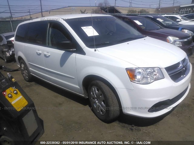 2C4RDGBG2HR736356 - 2017 DODGE GRAND CARAVAN SE WHITE photo 1