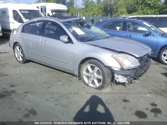 1N4BA41E34C874196 - 2004 NISSAN MAXIMA SE/SL SILVER photo 1