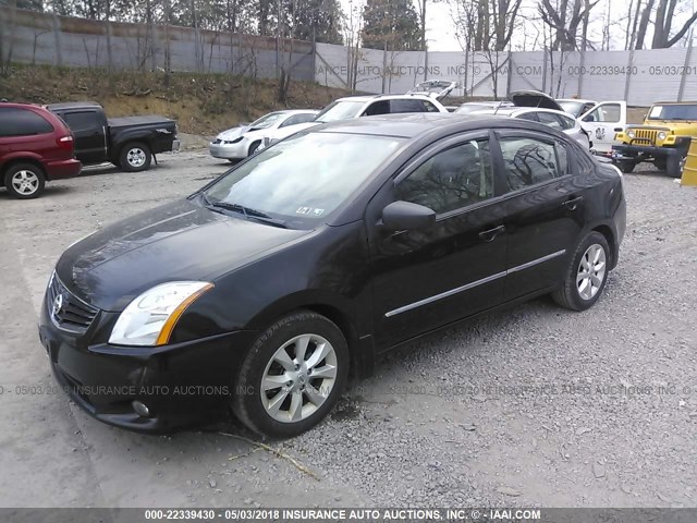 3N1AB6AP3BL629323 - 2011 NISSAN SENTRA 2.0/2.0S/SR/2.0SL BLACK photo 2