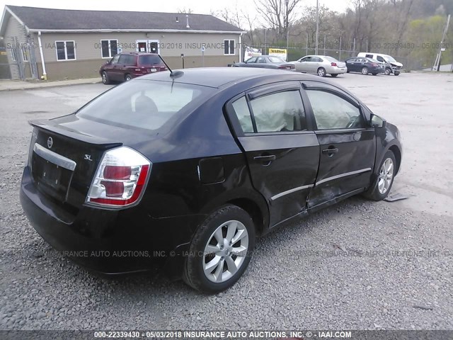 3N1AB6AP3BL629323 - 2011 NISSAN SENTRA 2.0/2.0S/SR/2.0SL BLACK photo 4