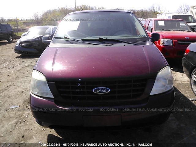 2FMZA51626BA55265 - 2006 FORD FREESTAR SE RED photo 6