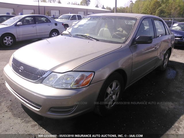 4T1BF28B4YU085238 - 2000 TOYOTA AVALON XL/XLS GOLD photo 2