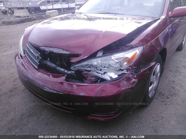 4T1BE32K24U328363 - 2004 TOYOTA CAMRY LE/XLE/SE Qırmızı foto 6