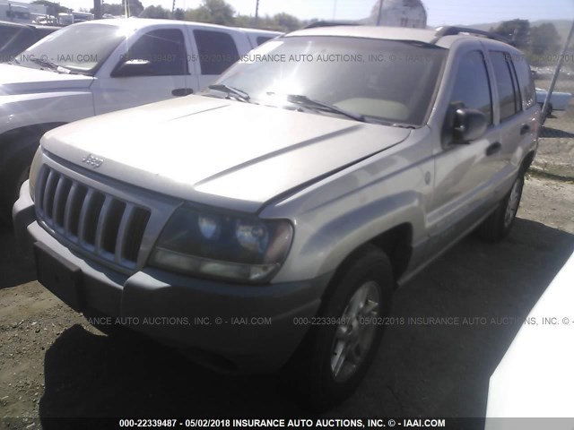 1J4GW48SX4C306146 - 2004 JEEP GRAND CHEROKEE LAREDO/COLUMBIA/FREEDOM SILVER photo 2