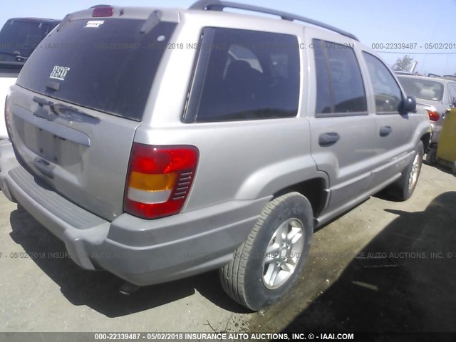1J4GW48SX4C306146 - 2004 JEEP GRAND CHEROKEE LAREDO/COLUMBIA/FREEDOM 银色 照片 4