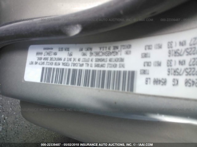 1J4GW48SX4C306146 - 2004 JEEP GRAND CHEROKEE LAREDO/COLUMBIA/FREEDOM 银色 照片 9