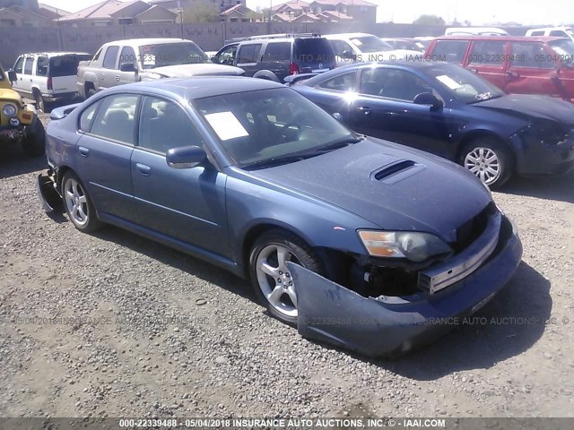 4S3BL676556215097 - 2005 SUBARU LEGACY GT LIMITED BLUE photo 1