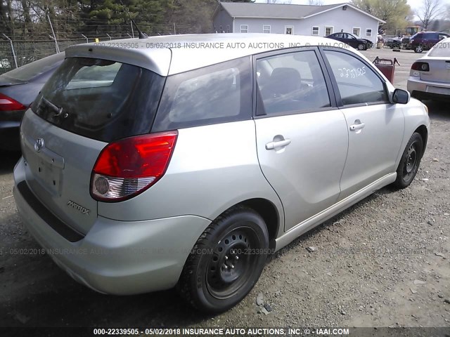 2T1KR32E84C238893 - 2004 TOYOTA COROLLA MATRIX XR SILVER photo 4