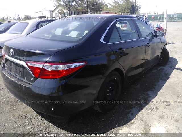 4T1BF1FK7FU055659 - 2015 TOYOTA CAMRY LE/XLE/SE/XSE 黑色 照片 4