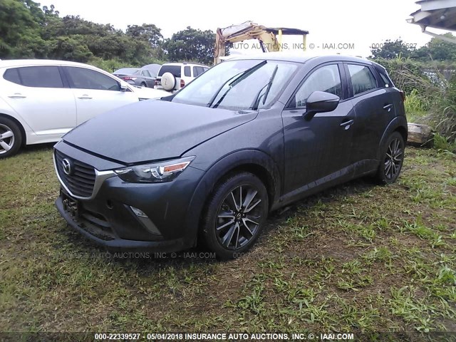 JM1DKFC74H0174902 - 2017 MAZDA CX-3 TOURING GRAY photo 2