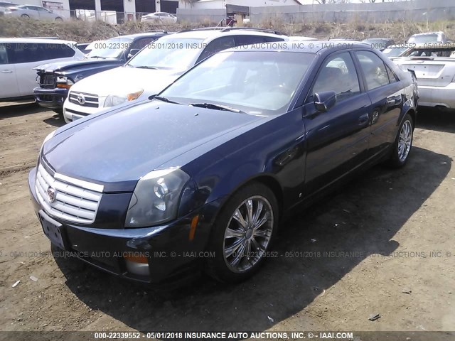 1G6DP577460152873 - 2006 CADILLAC CTS HI FEATURE V6 BLUE photo 2