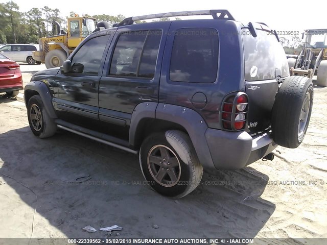 1J4GK38K45W576771 - 2005 JEEP LIBERTY RENEGADE BLUE photo 3