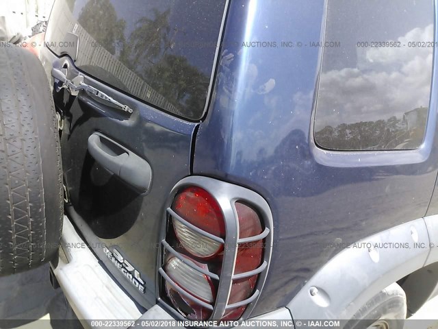 1J4GK38K45W576771 - 2005 JEEP LIBERTY RENEGADE BLUE photo 6